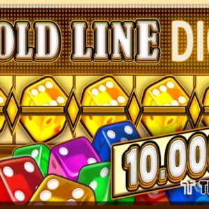 Gold Line Dice